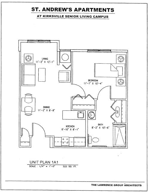 Kirksville Floor Plans - Unit Plan 1A1