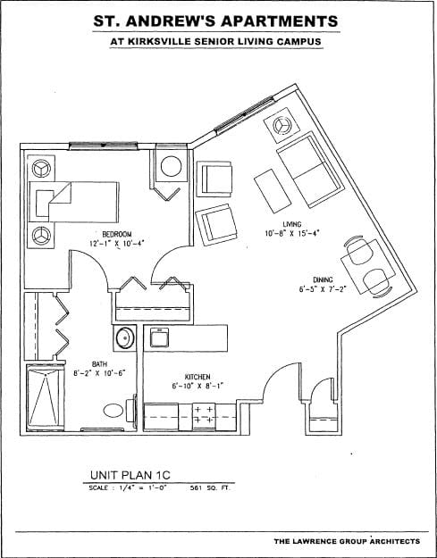 Kirksville Floor Plans - Unit Plan 1C
