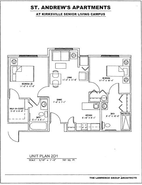 Kirksville Floor Plans - Unit Plan 2D1