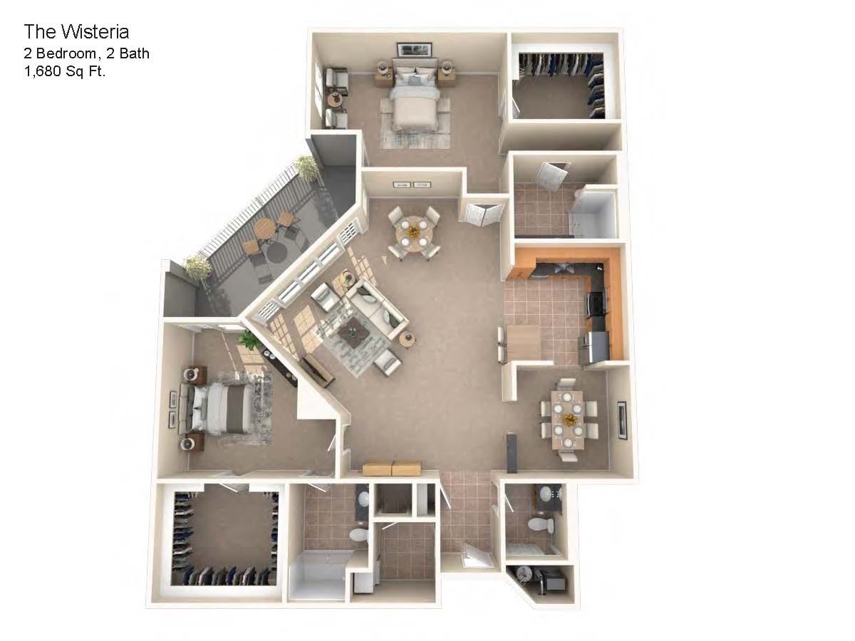 The Willows Wisteria floor plan