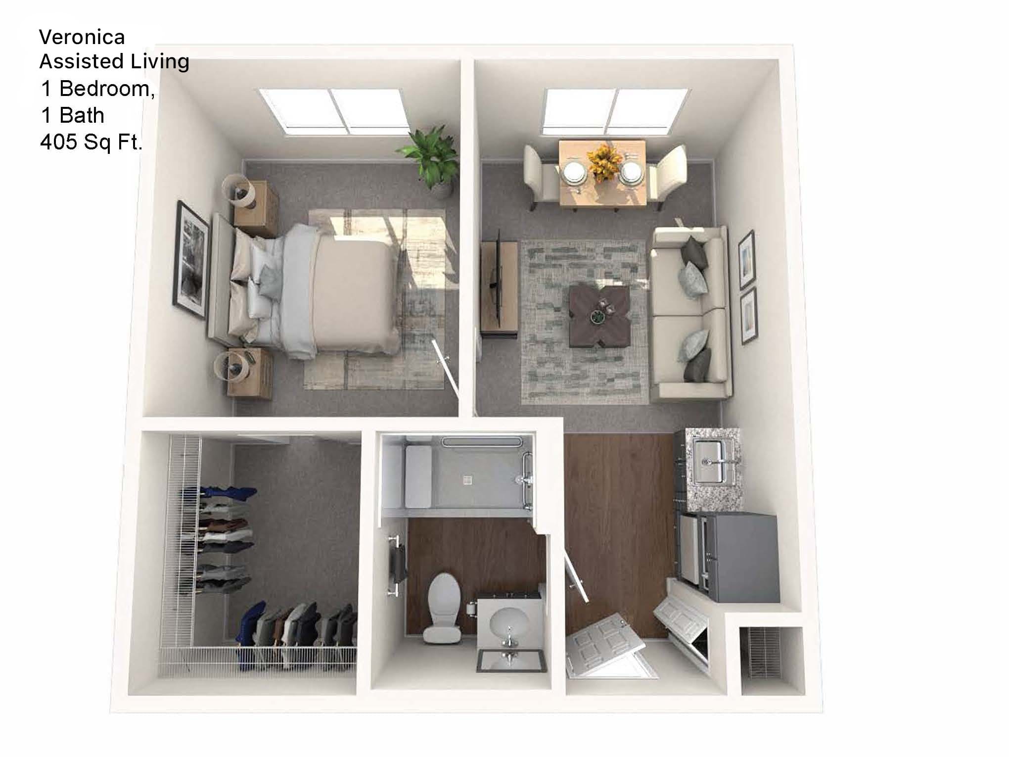 Sarah Community Veronica Assisted Living Floor Plan